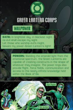 Green Lantern Oath.