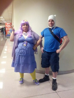 Lumpy Space Princess was gracious enough to let me take her picture with Finn here at NYCC!