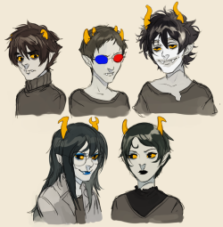 I wanted to try drawing a few trolls looking like actual kids rather than the, like, 25 year olds I usually draw lol, but I think I went overboard they look like 9