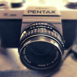 Pentax K1000. Getting my photography on.