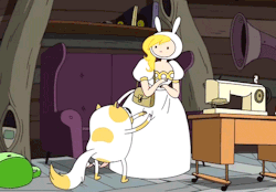 tardishaunted:   I really like the way Adventure Time handles gender. I mean, one episode had gender-bent versions of the characters, which were portrayed as awesome. Among them Fionna, a girl who loves to fight and wrestle and who can’t leave the house