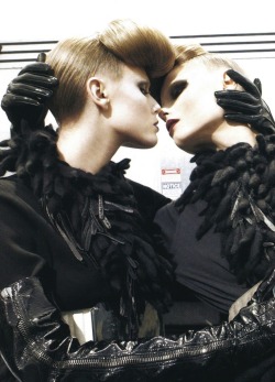 easterneuropeanmodels:  Maryna Linchuk (Belarus) and Magdalena Frackowiak (Poland) by Steven Meisel for Vogue Italia August 2007 