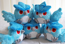 bousoukishi:  plushplushtree:  I made Baby articunos :)  don’t you mean ANGRY ARTICUNOS?    ooooh my god