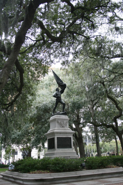 lynette-tornatzky:   Some of Savannah, Georgia over the weekend of October 13-14, 2012.   this is one of the most beautiful but saddest sights in historic savannah. these are the unplaceable gravestones that soldiers, i think revolutionary but it could