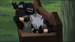 kakashithewhitefang:  “Alright…I’m here..if anyone wants to bother me…please be quiet about it.”  My thoughts exactly, Kakashi. 