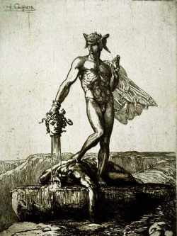 splinter-eye:  abystle:Perseus Holding Head of Medusa by François-Nicolas Chifflart