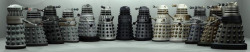 purple-shirt-of-sex:  mishawinsexster:  littlecrazyy:  The evolution of the Dalek.  basically they’ve developed a beer belly  oh my god the first one 