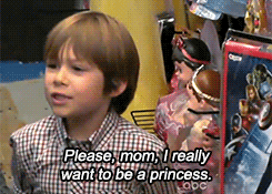 manglemymind:  charitygivers:   “You Can’t Be a Princess” | Journalists from ABC’s “What Would You Do?” planted hidden cameras in a Halloween store and filmed shoppers’ reactions to a boy who wanted a princess costume and a girl who wanted