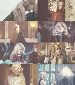  fangirl challenge: [3/10] female characters - Luna Lovegood (Harry Potter)   “My mum always said things we lose have a way of coming back to us in the end… If not always in the way we expect.”   