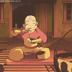avatarparallels:   Aang: Sure…could go for some delicious sea prunes!  Gommu: I culled it from the finest dumpers the city has to offer.  Requested by merlinsbeer 