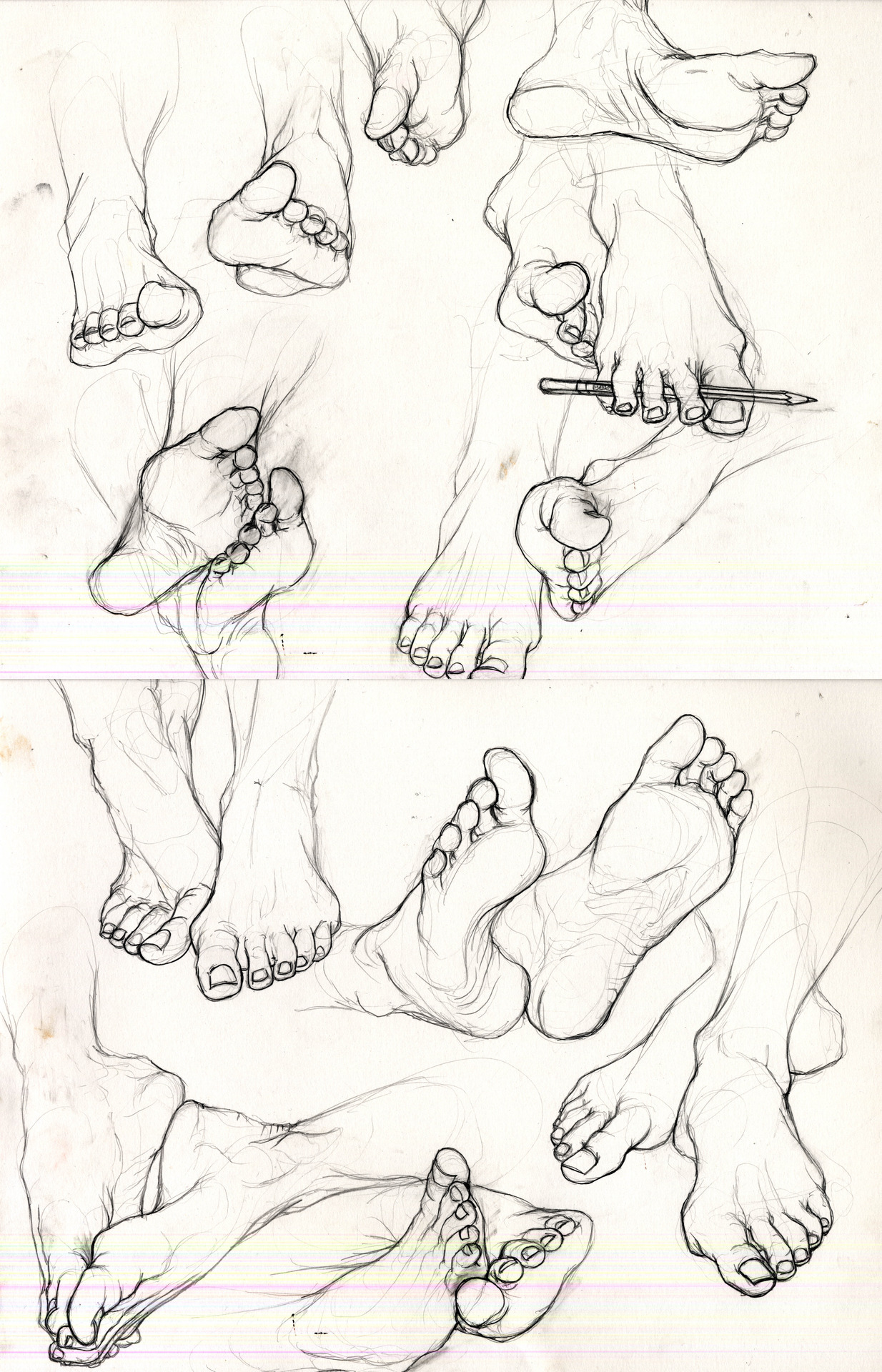 A study of feet. Special thanks to Kayla Jones for lending hers. 