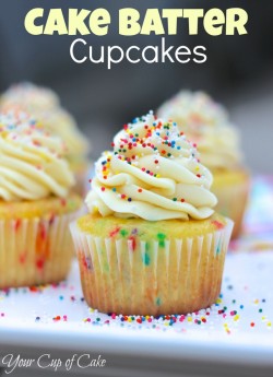 gastrogirl:  cake batter cupcakes. 