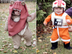 carissa-xy:  James in both of his costumes that my mother in law made him for halloween! 