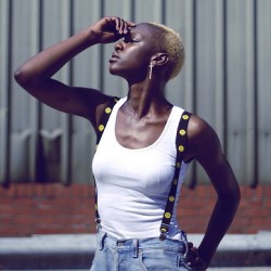 fashionfortheblacksoul:  Dark skin is just as beautiful as light skin. Beyonce ain’t got nothin on this girl right here💛 #darkskin #love #beautiful #donthate #blondehair