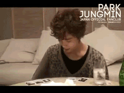 myobsession501:  Things I Love About Park Jung Min His dorkiness part2  *gifs not mine* 