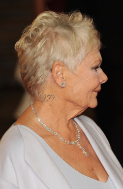 ratsoff:   Judi Dench wore a neckjazzle.  (via buzzfeedceleb.)