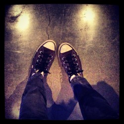 I wore these in 2002 the last time I saw Taking Back Sunday &amp; I&rsquo;m wearing them now.  (at Club Nokia)