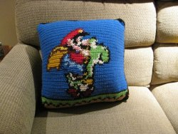 DUDE. Super Mario World Pillow.&lt;3