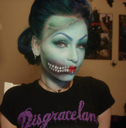 sugarpillcosmetics:  We’re in awe of this gorgeous “Pin Up Zombie/Dead Girl” look by the brilliantly talented Anastasija! She used Sugarpill Lumi to highlight her skin. Beautifully executed!  Tutorial: http://www.youtube.com/watch?v=Ll4AOMqwMAg