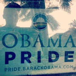 Proud! #obama #barackobama #election #2012 #pride #gayrights (at the Rabbit Hole)