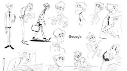 isaia:  animationtidbits:  Paperman - Model Sheets  Paperman will never stop being relevant to our times, man. Never.