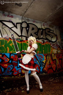 First shot from yesterday&rsquo;s Lollipop Chainsaw shoot with Chloe