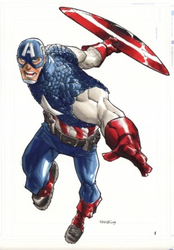 thezodiack:  Ultimate Captain America; by Humberto Ramos