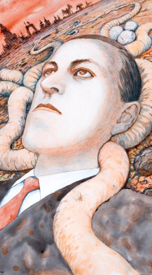 balanos:  shadow-priest:  Miskatonic Monday - Portrait of HP Lovecraft by Junji Ito  