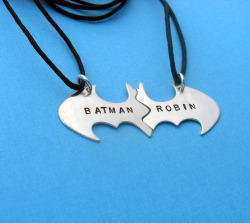 So my Pet Monster, “that would be what you normal people call a girlfriend”, and me we’re gonna get these necklaces. She’s the Robin to my Batman, so it makes perfect sense to get this.