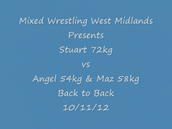 mixed-wrestling:  Stuart VS Angel &amp; Maz back to back http://bit.ly/RRh9az 
