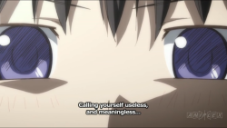 caliboorn:  I cry whenever this scene comes up I cry a little because Homura had this type of thinking in the very beginning. Things like “I’m Useless”, “No one would miss me”, “I can’t do anything right”. She thought herself so insignificant