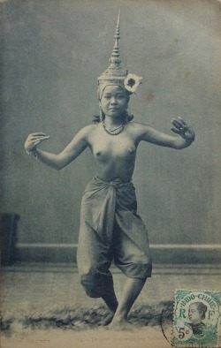 les-sources-du-nil:  Alfred Raquez (1865-1907) Laos. 14- La plus gracieuse des ballerines. 1909 French Indochina Postcard (coll.pers.) 