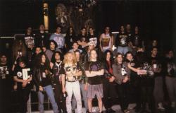 metalkilltheking:  Death  Napalm Death  Pestilence  Cannibal Corpse  Dismember Chuck Schuldiner (Death) 