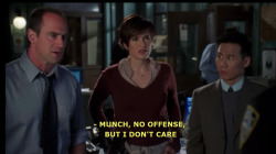 svuprincess:  i shouldn’t be laughing so much  Pfft. Stabler&rsquo;s just jealous he didn&rsquo;t get the promotion. Munch FTW!