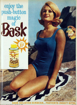 vivatvintage:  Bask sun lotion, 1963   