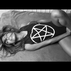 milloux:  milloux:  This is my #666th post on instagram. In my #NikkiLipStick shirt. @nikkilipstick #hailsatan #suicidegirls  #fbf