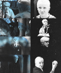 thehorcruxhunter:  Draco Malfoy   Black &amp; Blue ♦ requested by {contra1veritas} 