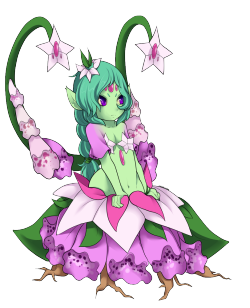 magicalzombieart:  Monster Girl Compilation 10: Alraune (Foxglove) The only monster girl of mine that I didn’t create!  I got her in a design trade with LovelessKia, and good gosh, I’m not kicking myself for drawing her sooner.  &lt;333  Tweaked