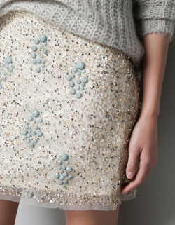 Diamante Embellished Skirt - Zara 