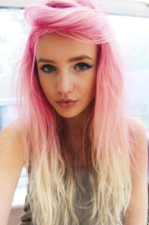 Black And Pink Ombre Hair Extensions