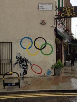 British bandito (Banksy’s brilliant street art ~ London)