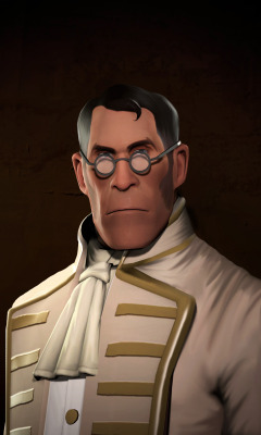 weeniehatgeneral:  askfordoodles:  femgie:  Medic Portrait by ~MrRiar Now look at this handsome motherfucker  OH MY- OH  pffft, nice muttonchops, doc  Oh wups a-yep that&rsquo;s my nose bleeding yup