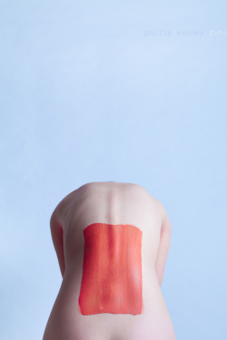 philipwernerfoto:Painted red #3Clay on skin. Romahni Rose by Philip Werner The Studio BrunswickMelbourne. November, 2012Follow the photographer here.