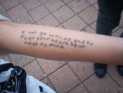 regenerrations:  feedyourwanderlust:  forebidden:  loveismyjudge:  fucknobadtattoos:   Ran into an old friend, and I ask her what’s new, and she shows me this new tattoo of hers. I immediately thought of you, and asked to take a picture. She says this