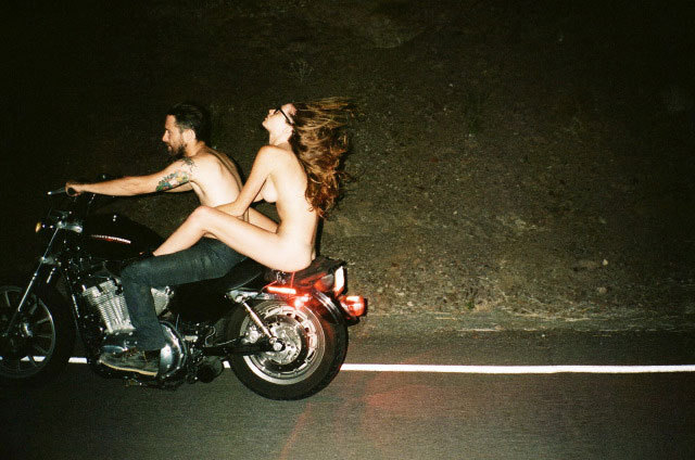Nude girls on harley davidson motorcycles
