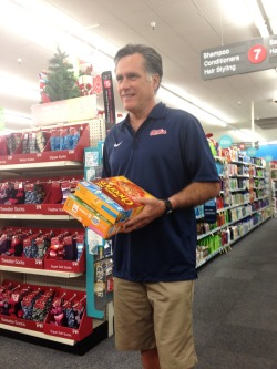 thanedatassassinkrios:  indecen-t:  look who just waltzed in last night and bOUGHT HIS FUCKING CHEERIOS  MitT ROMNEY’S AN OLE MISS FAN?!?!?!  