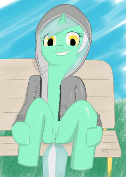 Lyra Presents: As you can see, Lyra in a hoodie. I messed around a bit with this one with some light reflection, along with a few different brush and shadowing settings. And hair detail, that too.