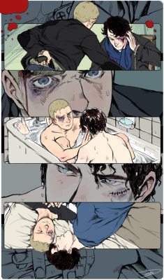 for thebritishteapot, for the Johnlock Challenges gift exchange :))) i used three of their words as prompt: &ldquo;blood, bath, bed&rdquo; i hope you like it!!