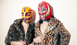 wrestlem4nia:  Sin Cara &amp; Rey Mysterio set to debut new look. Nacho Libre by *DavidKanePhotography
