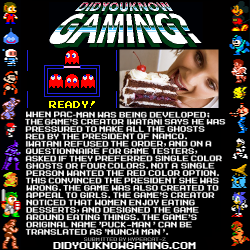didyouknowgaming:  Pac-Man. http://games.yahoo.com/blogs/plugged-in/five-things-never-knew-pac-man-443.html 